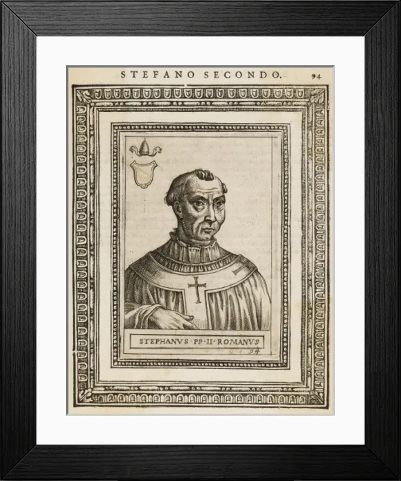 Framed Print : Pope Stephanus II Framed Print : Pope Stephanus II