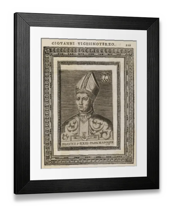 Framed Print : Anti-Pope Joannes XXIII Framed Print : Anti-Pope Joannes XXIII