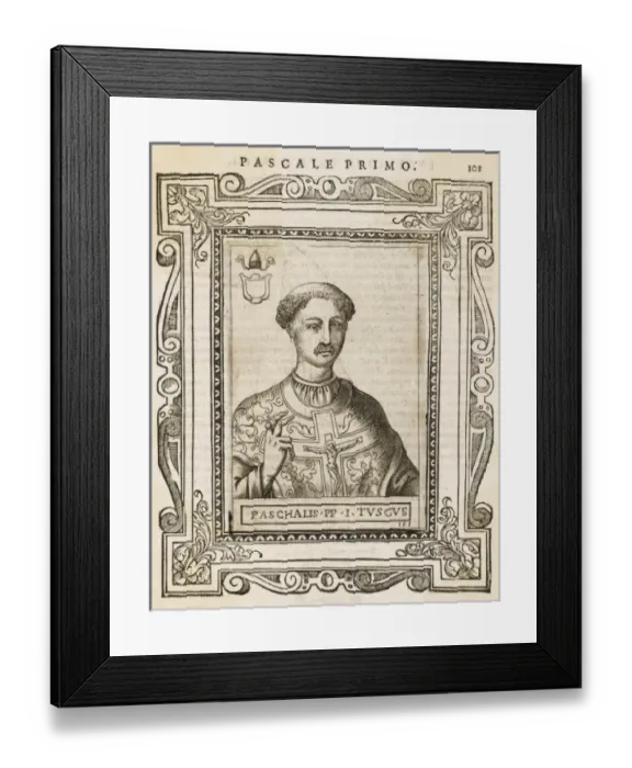 Framed Print : Pope Paschalis I Framed Print : Pope Paschalis I