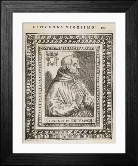 Framed Print : Pope Joannes XXI Framed Print : Pope Joannes XXI