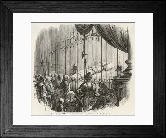 Framed Print : Gregorius XVI in State Framed Print : Gregorius XVI in State