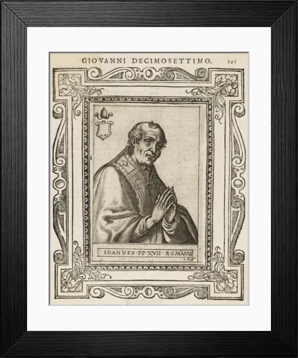 Framed Print : Pope Joannes XVII Framed Print : Pope Joannes XVII