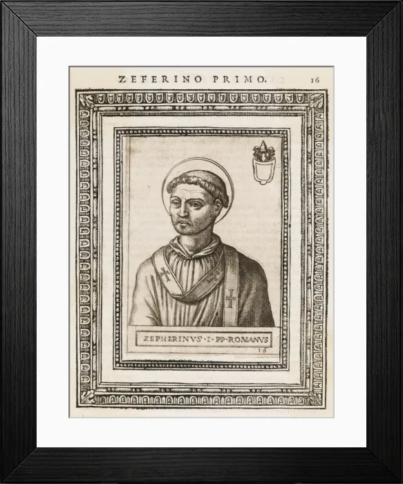 Framed Print : Pope Zephyrinus Framed Print : Pope Zephyrinus
