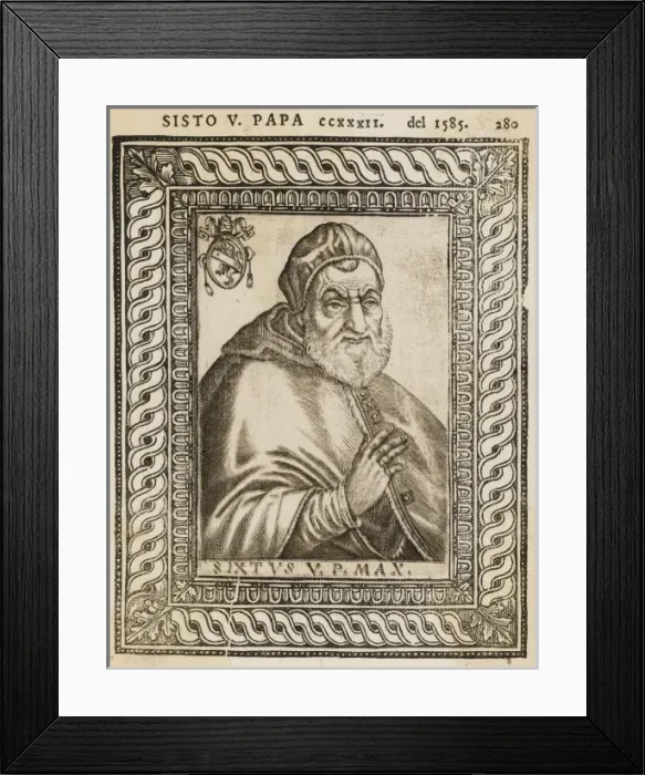 Framed Print : Pope Sixtus V Framed Print : Pope Sixtus V