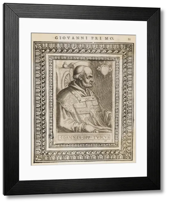 Framed Print : Pope Joannes I Framed Print : Pope Joannes I