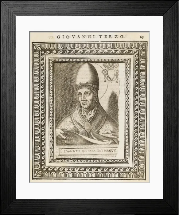 Framed Print : Pope Joannes III Framed Print : Pope Joannes III