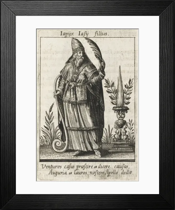 Framed Print : IAPYX, a reputed augur and seer of Apulia (Italy) Framed Print : IAPYX, a reputed augur and seer of Apulia (Italy)