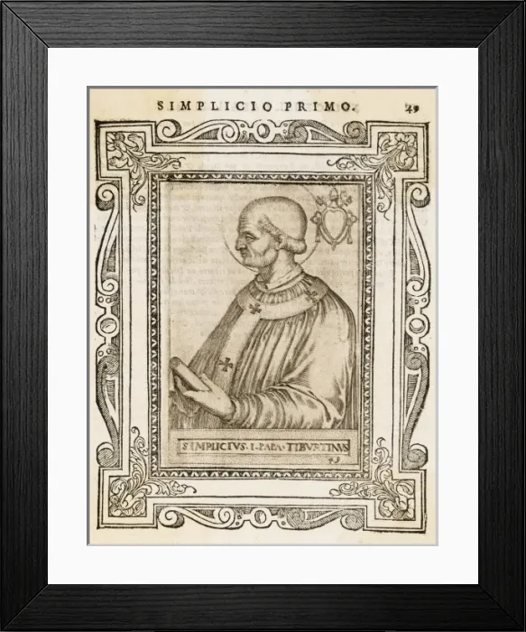 Framed Print : Pope Simplicius Framed Print : Pope Simplicius