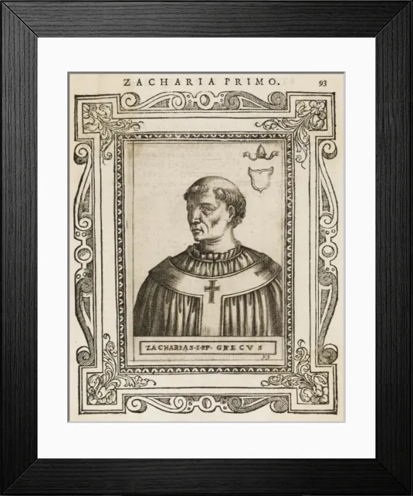 Framed Print : Pope Zacharias Framed Print : Pope Zacharias