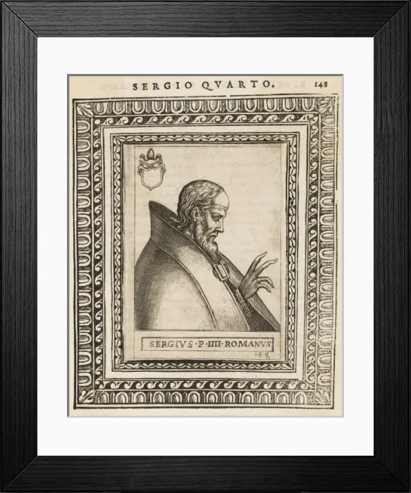 Framed Print : Pope Sergius IV Framed Print : Pope Sergius IV