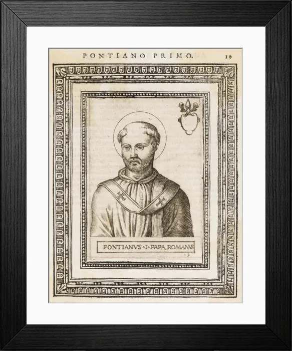 Framed Print : Pope Pontianus Framed Print : Pope Pontianus