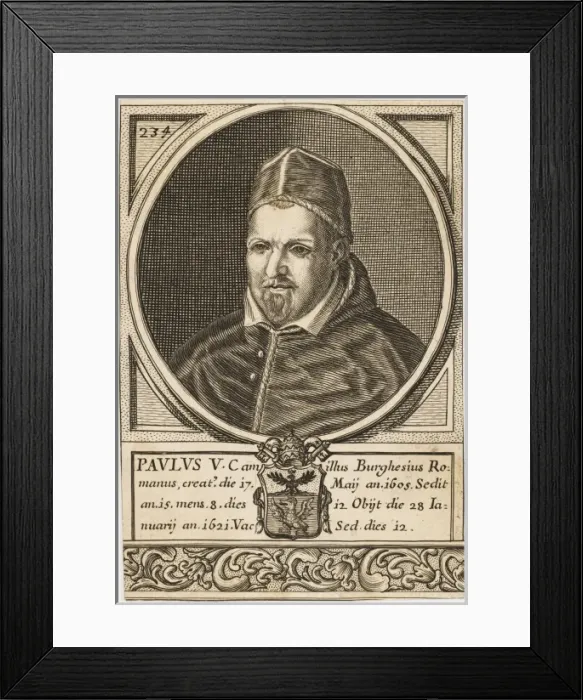 Framed Print : Pope Paulus V Framed Print : Pope Paulus V