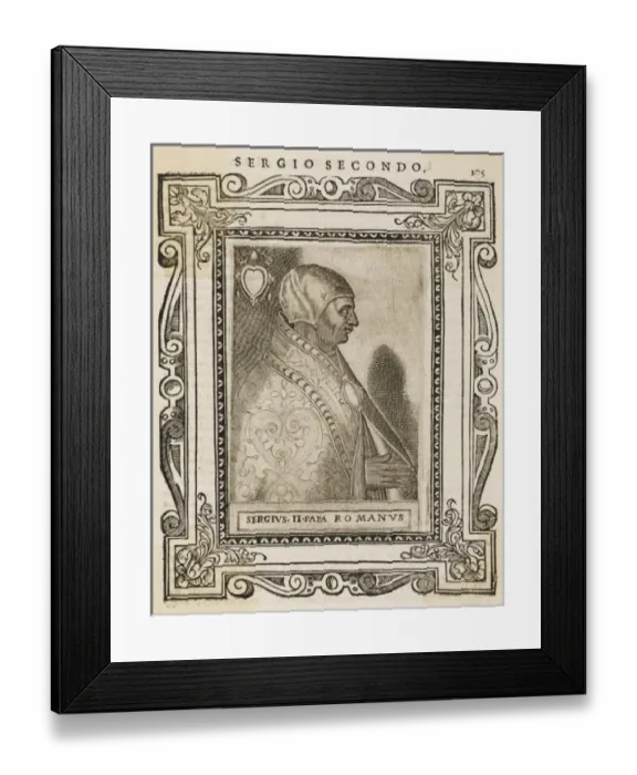 Framed Print : Pope Sergius II Framed Print : Pope Sergius II