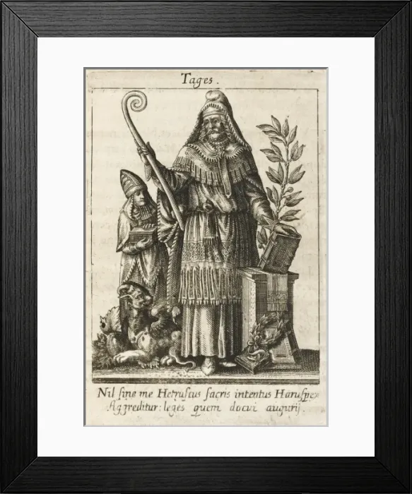 Framed Print : TAGES, who as a boy had the wisdom of an old man, Framed Print : TAGES, who as a boy had the wisdom of an old man,