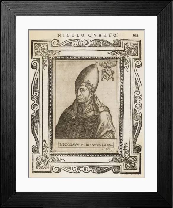 Framed Print : Pope Nicholaus IV Framed Print : Pope Nicholaus IV