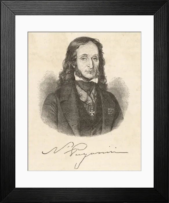 Framed Print : Paganini (Anon)