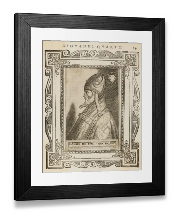 Framed Print : Pope Joannes IV Framed Print : Pope Joannes IV