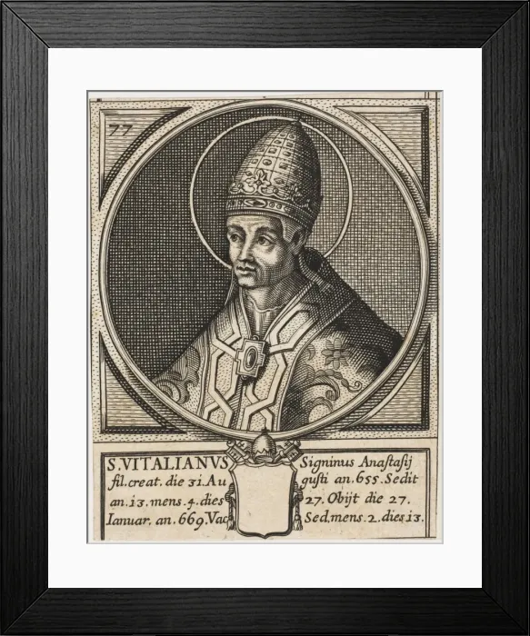 Framed Print : Pope Vitalianus Framed Print : Pope Vitalianus