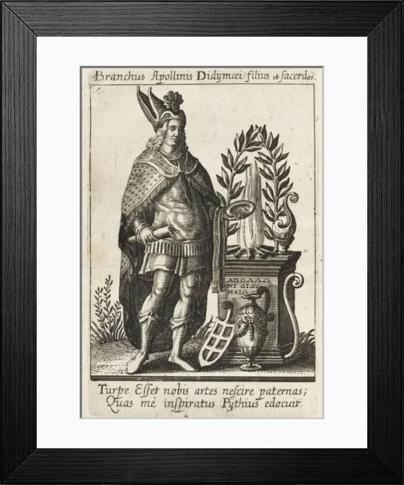 Framed Print : BRANCHUS - a Greek priest of Apollo, a seer who possessed oracular powers Framed Print : BRANCHUS - a Greek priest of Apollo, a seer who possessed oracular powers