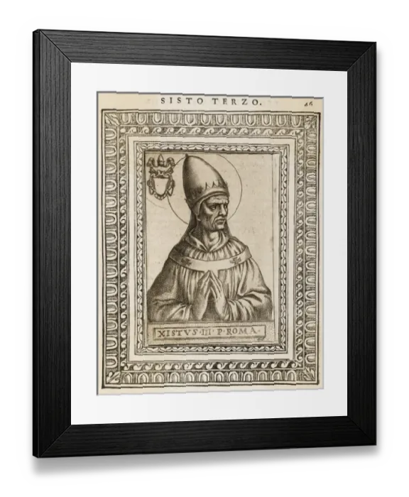 Framed Print : Pope Sixtus III Framed Print : Pope Sixtus III