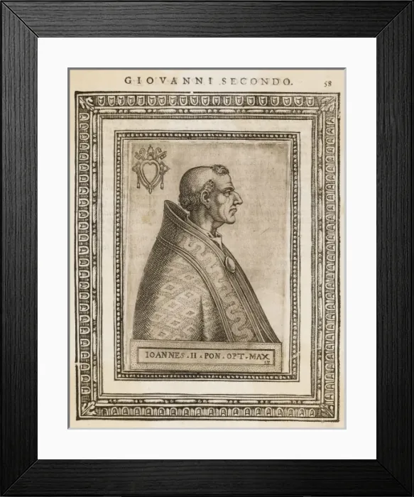 Framed Print : Pope Joannes II Framed Print : Pope Joannes II