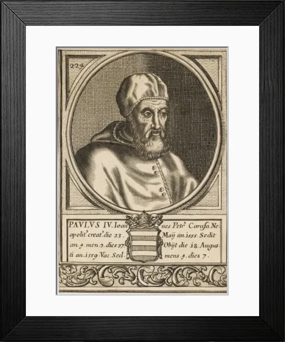 Framed Print : Pope Paulus IV Framed Print : Pope Paulus IV
