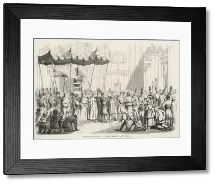 Framed Print : Pius IX in St Peter s Framed Print : Pius IX in St Peter s