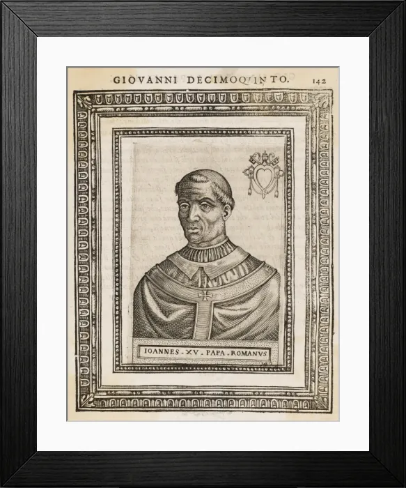 Framed Print : Pope Joannes XV Framed Print : Pope Joannes XV