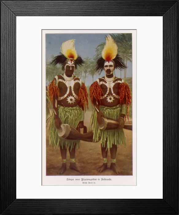 Framed Print : Racial Types / Papua New G Framed Print : Racial Types / Papua New G