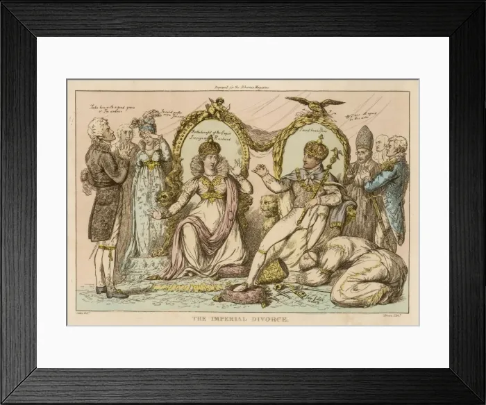 Framed Print : Nap Divorces Josephine Framed Print : Nap Divorces Josephine