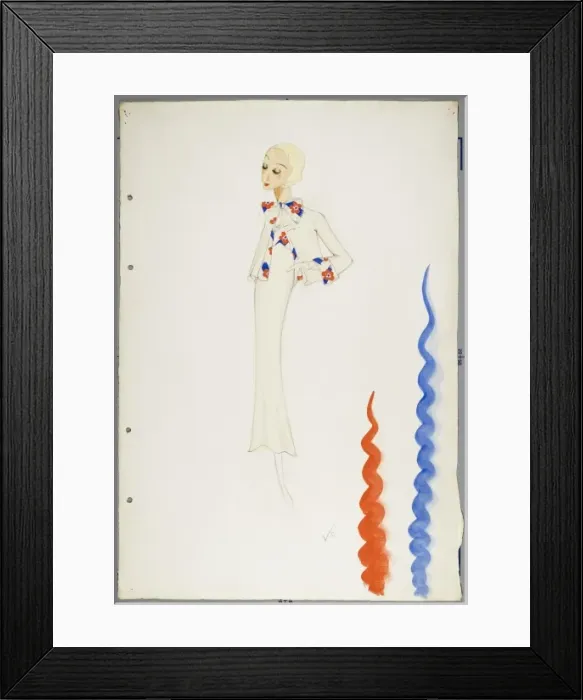 Framed Print : Victor Stiebel Outfit Framed Print : Victor Stiebel Outfit