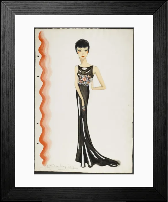 Framed Print : Victor Stiebel Dress Framed Print : Victor Stiebel Dress