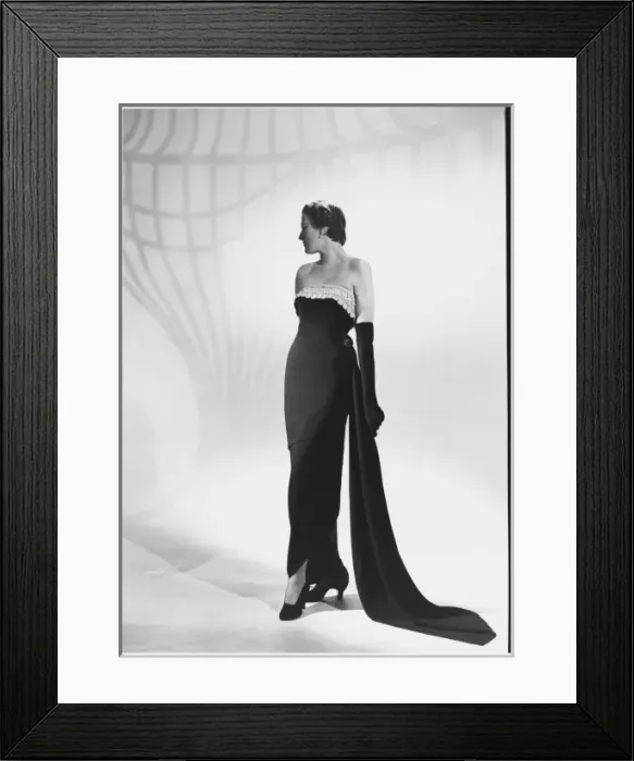 Framed Print : Stiebel / Evening Dress Framed Print : Stiebel / Evening Dress