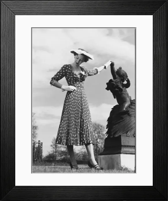 Framed Print : Victor Stiebel Dress Framed Print : Victor Stiebel Dress