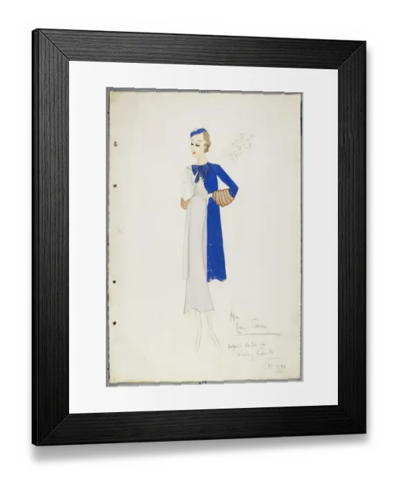Framed Print : Victor Stiebel / Outfit Framed Print : Victor Stiebel / Outfit