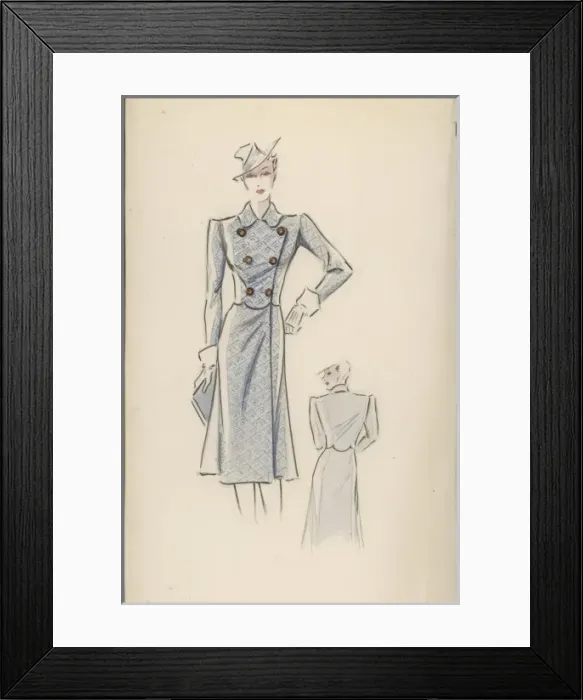 Framed Print : Victor Stiebel Coat Framed Print : Victor Stiebel Coat