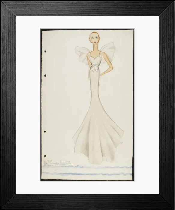 Framed Print : Victor Stiebel Dress Framed Print : Victor Stiebel Dress