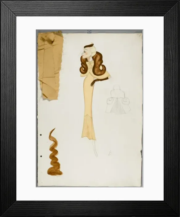 Framed Print : Victor Stiebel Outfit Framed Print : Victor Stiebel Outfit
