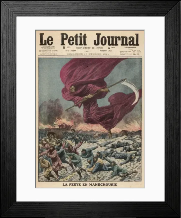 Framed Print : Plague in Manchuria / 1911 Framed Print : Plague in Manchuria / 1911