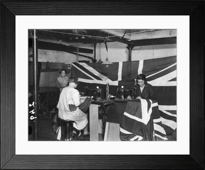 Framed Print : Empire Day Flags Framed Print : Empire Day Flags