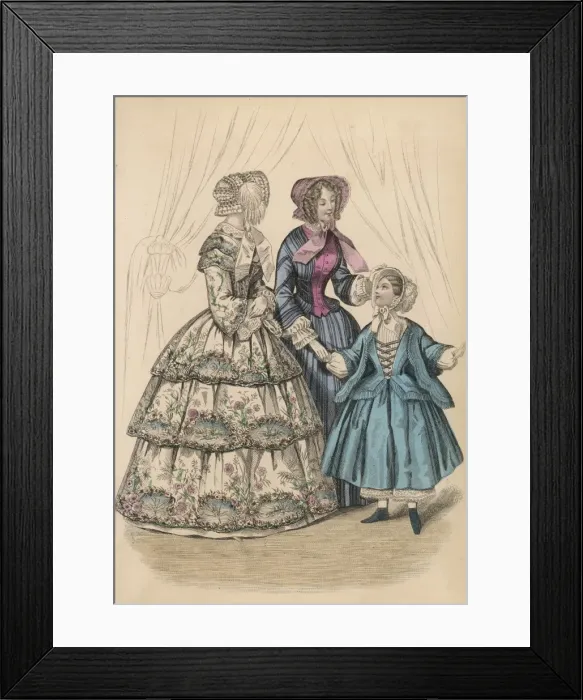 Framed Print : Costume Women 1852 Framed Print : Costume Women 1852