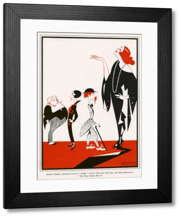Framed Print : Beatrice Lillie / Nerman Framed Print : Beatrice Lillie / Nerman