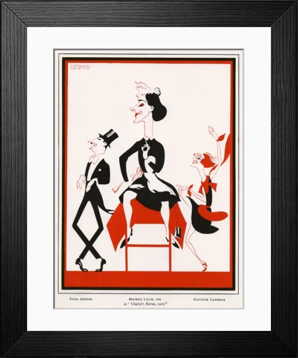 Framed Print : Beatrice Lillie / Nerman Framed Print : Beatrice Lillie / Nerman