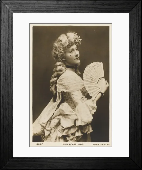 Framed Print : Grace Lane with Fan Framed Print : Grace Lane with Fan