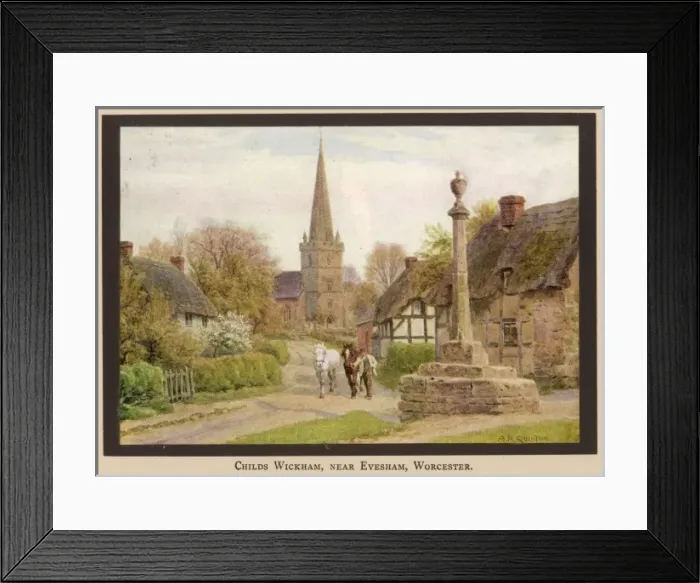 Framed Print : Cross at Childs Wickham Framed Print : Cross at Childs Wickham