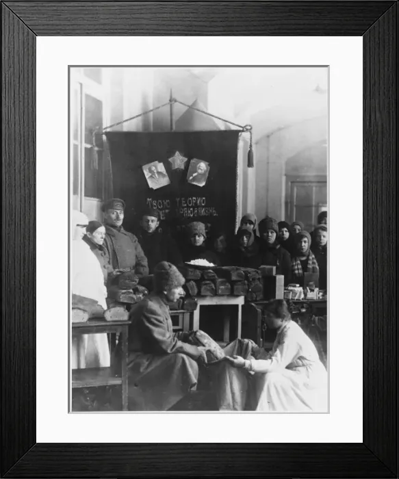 Framed Print : Distribution of Bread Framed Print : Distribution of Bread