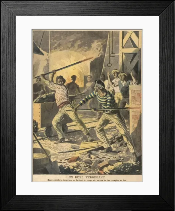 Framed Print : Workmens Duel Framed Print : Workmens Duel