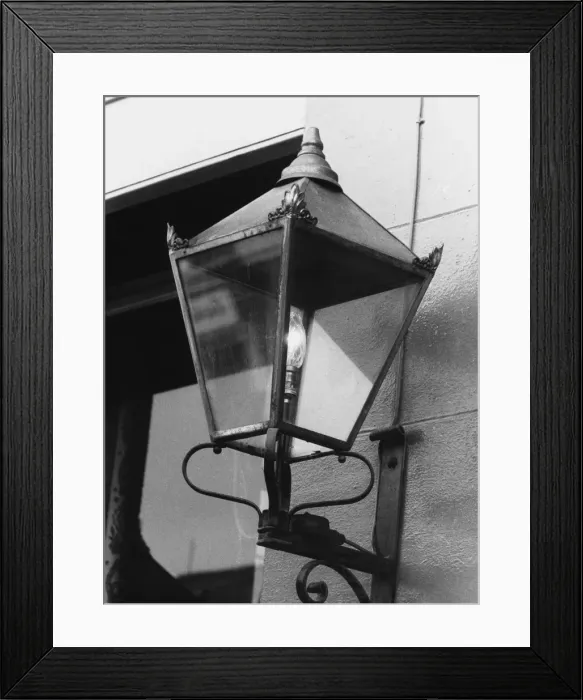 Framed Print : Electric Street Lamp Framed Print : Electric Street Lamp