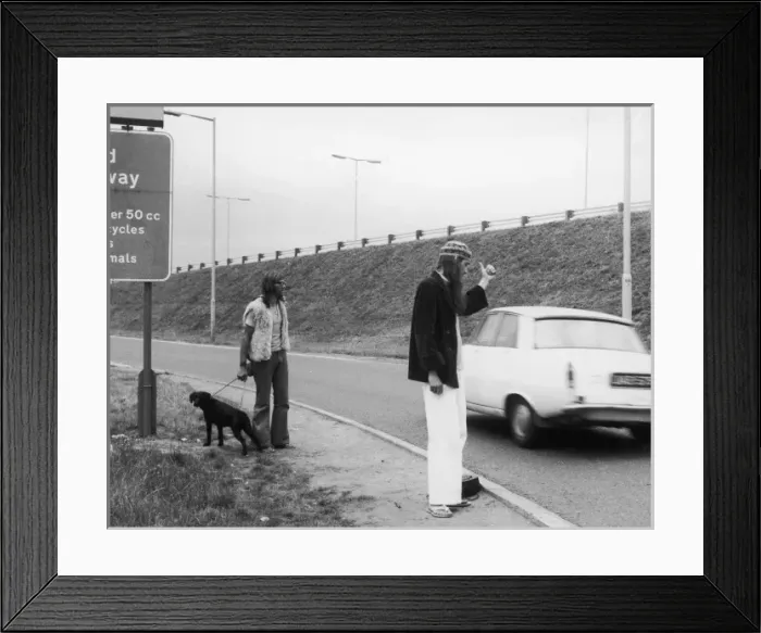 Framed Print : Hippy Hitchers Framed Print : Hippy Hitchers