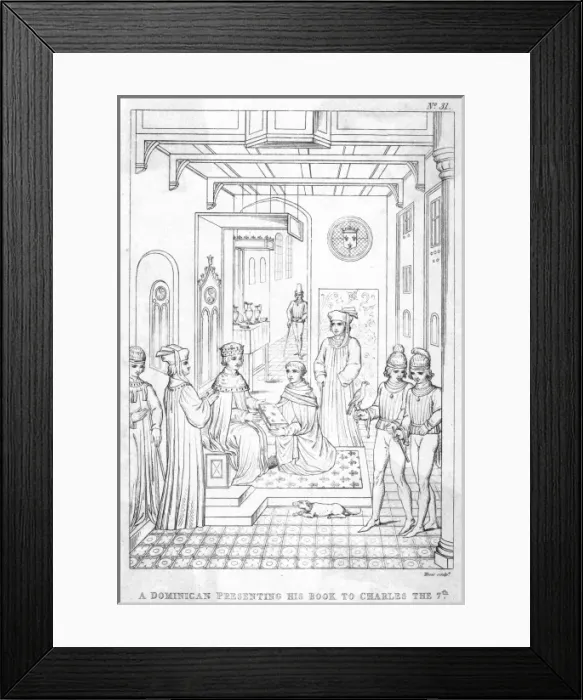 Framed Print : Book Given to Charles 7 Framed Print : Book Given to Charles 7